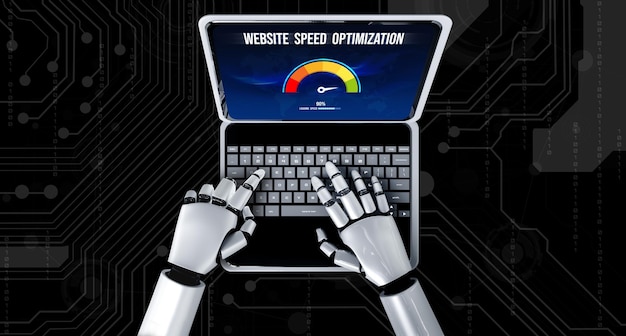 Uma tela de computador exibindo um software analisando a velocidade de carregamento de site, com gráficos e métricas mostrados.